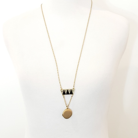 J. Crew Necklace Art Deco Pendant - Picture 2 of 8